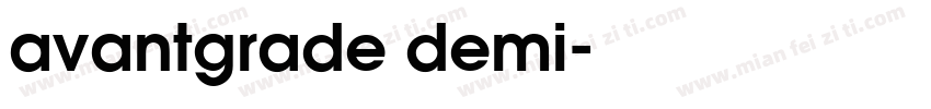 avantgrade demi字体转换